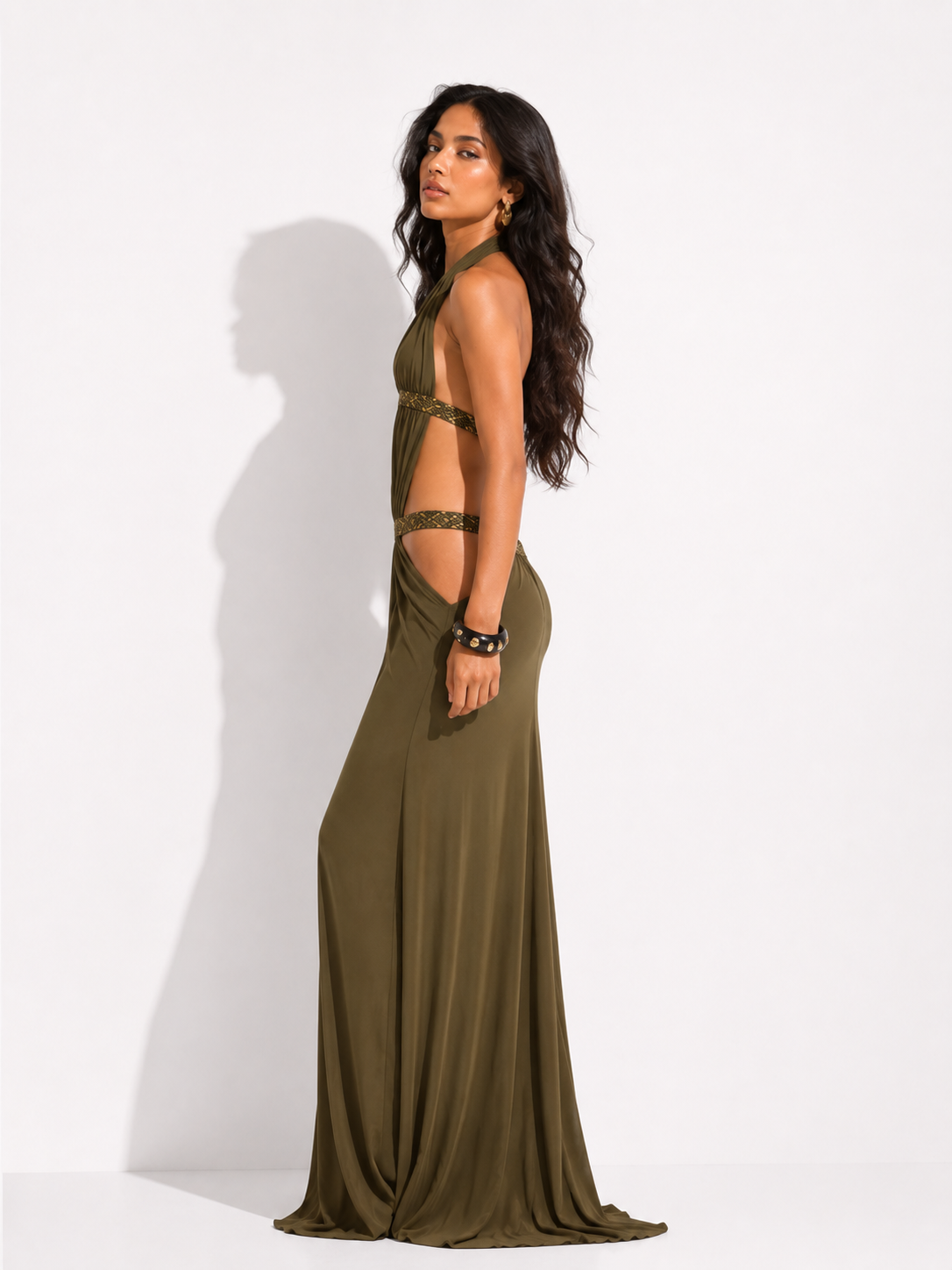 Olive Muse Gown