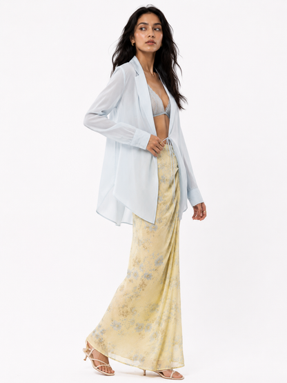 Aura Sheer Tiered Blazer