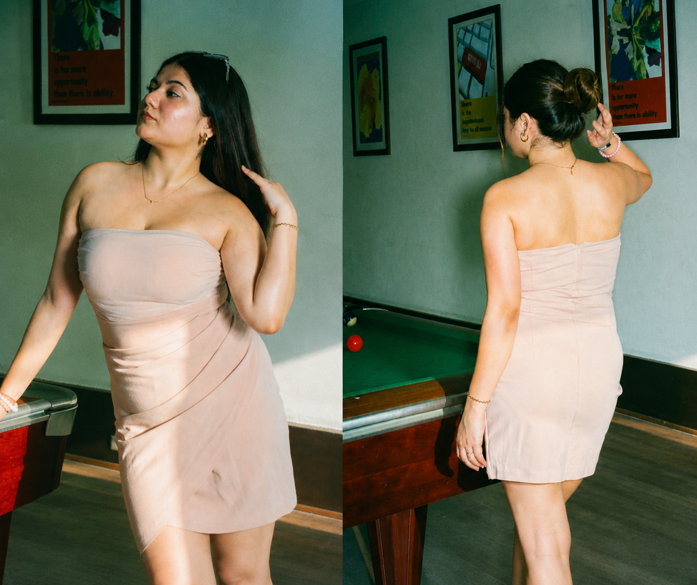 Blush Aura Mini Dress