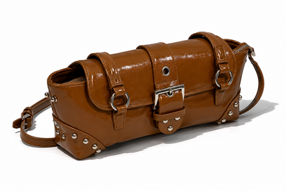 Luna Studded Shoulder Purse
