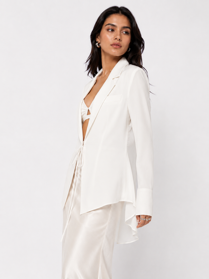 Aura Sheer Tiered Blazer
