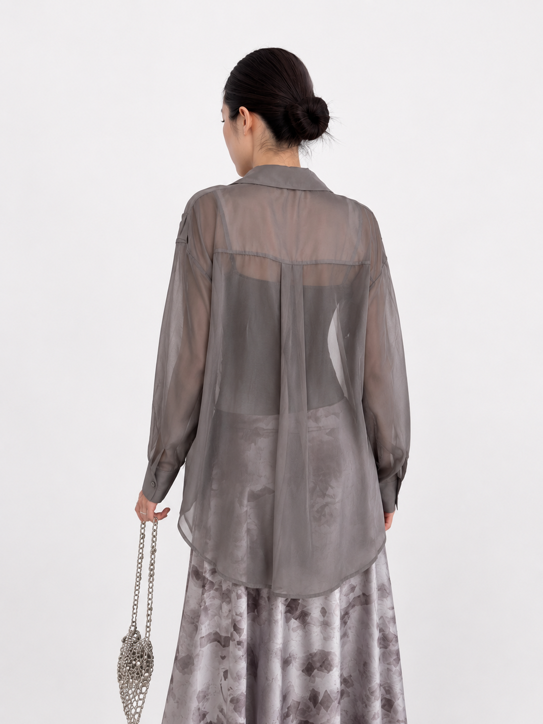 Aura Sheer Tiered Blazer