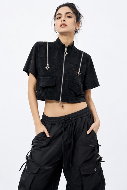 Darkwave Crop Top