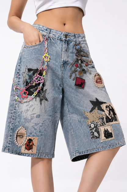 Y2K Graphic Denim