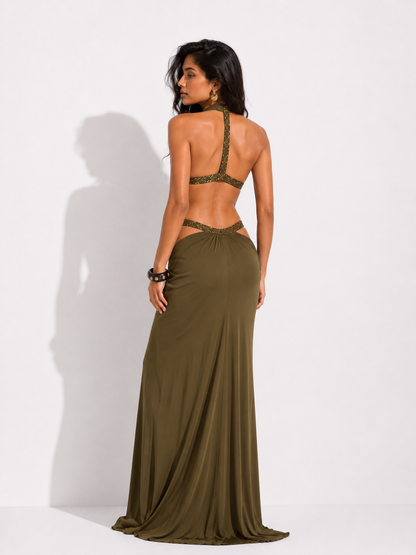 Olive Muse Gown