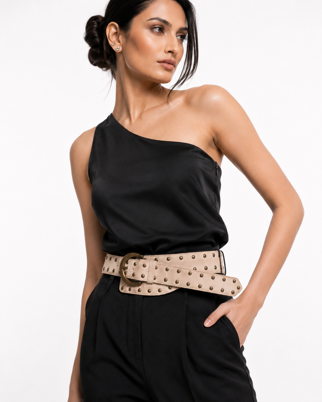 Vintage Rivet Wide Belt