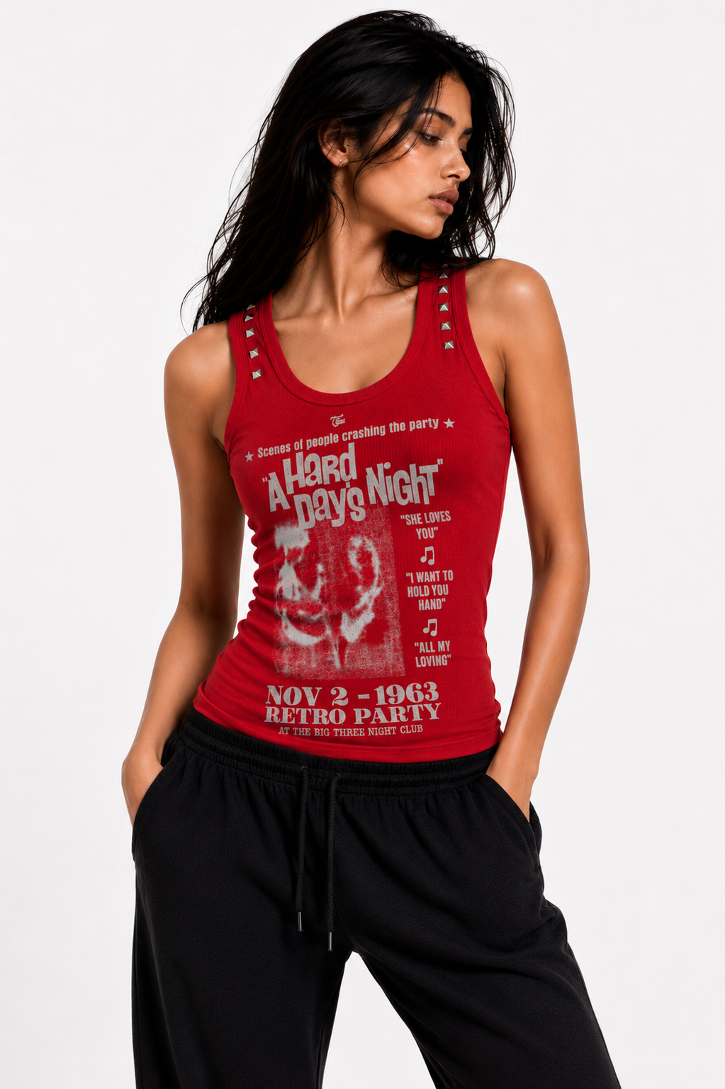 Hard Night Studded Tank