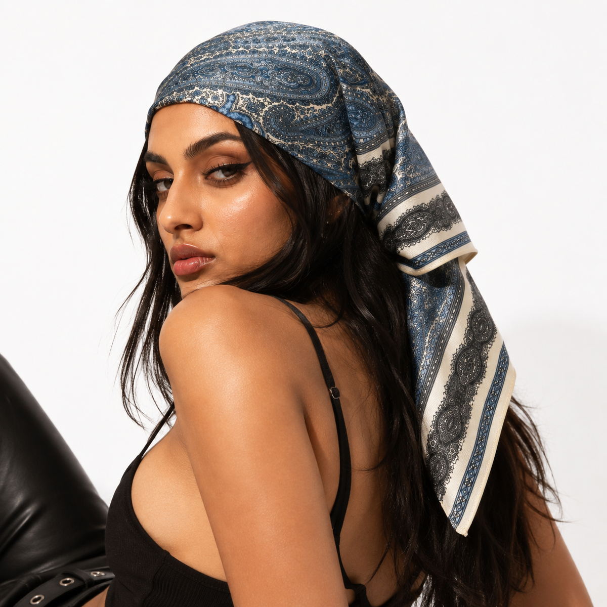 Midnight Paisley Bandana