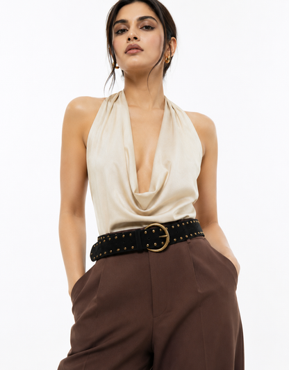 Midnight Rivet Belt