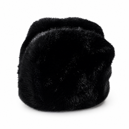 Onyx Luxe Faux Fur Bag