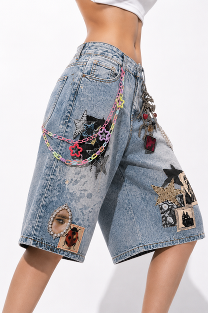 Y2K Graphic Denim
