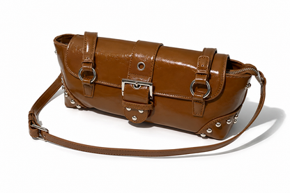 Luna Studded Shoulder Purse