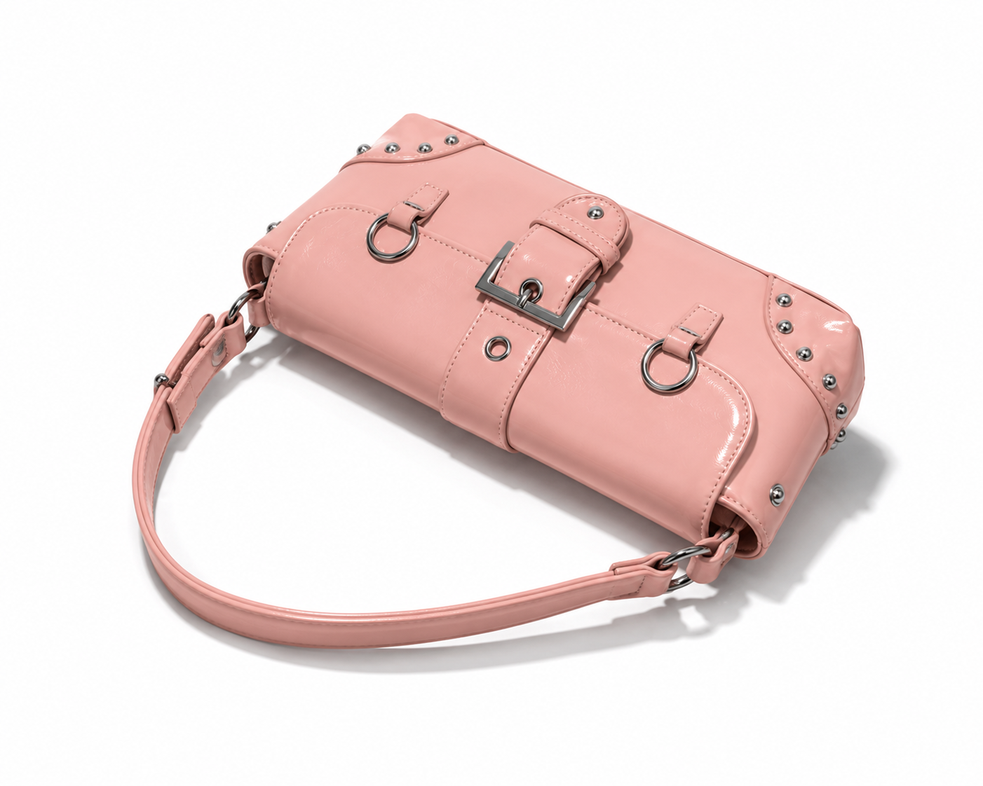 Luna Studded Shoulder Purse