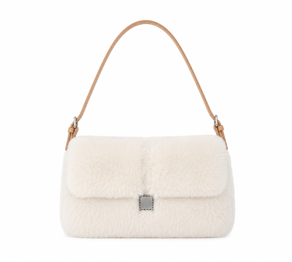 Midnight Plush Faux Fur Purse